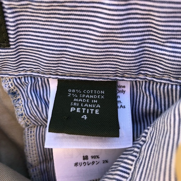 Eddie Bauer Mercer Fit Preppy Button Pocket Shorts Size 4 Petite - Picture 5 of 5